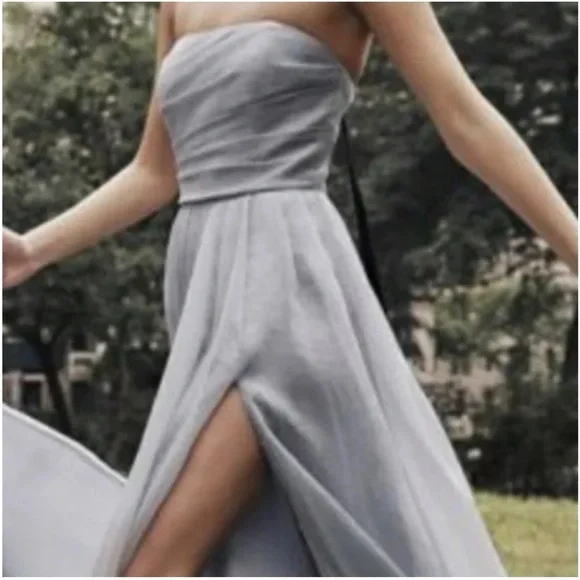 blue dress for baby girl Ellie Wilde 37111 Long Formal Beaded Ball Gown Prom Dress main image 1